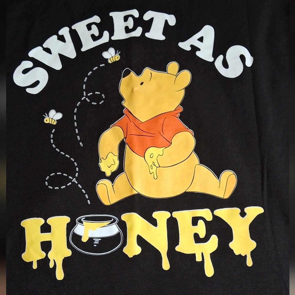 Tultex Black 'Sweet As Honey' Short Sleeve Tee